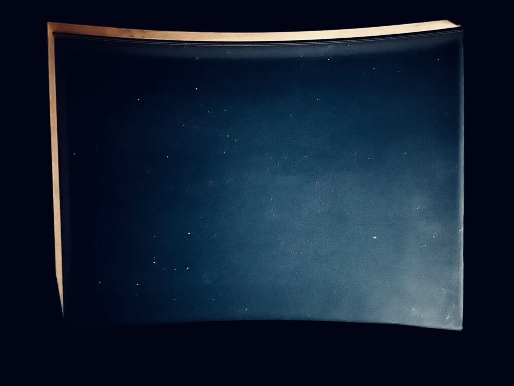 Skylight with moon glow and stars