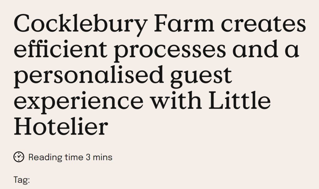 Little Hotelier Case Study